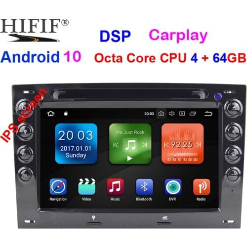 IPS 7'' 4GB RAM Octa core Android 9.0 Car DVD Radio Player for Renault Megane 2 ii 2006 2007 2008 2009 2010 with BT Wifi GPS