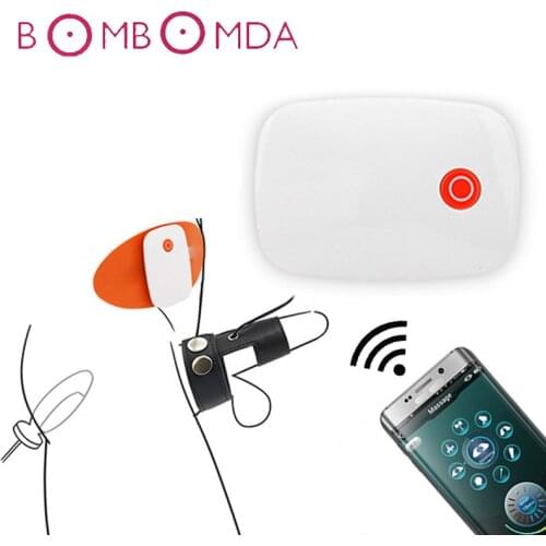 Smart APP Wireless Remote Control Anal Plug USB Charge Anal Vagina Plug Vibration Penis Ring Electric Shock Set Sex Toys For Men