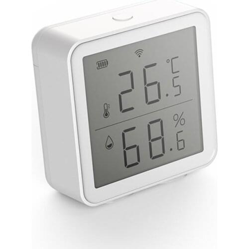Dropship WIFI Temperature And Humidity Sensor Smart Home Indoor Intelligent Sensor Thermometer Humidity Meter Work With Alexa