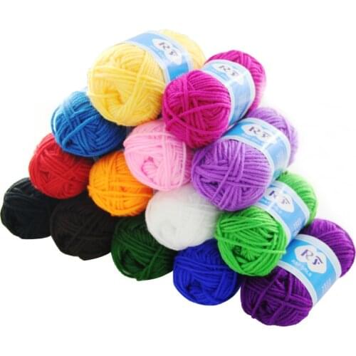 Hot sale 50m Color Color wool ball Soft Silk Fiber Cashmere Yarns For Kids Eco-friendly Dyed Baby Wool Yarn For Knitting Mxq001