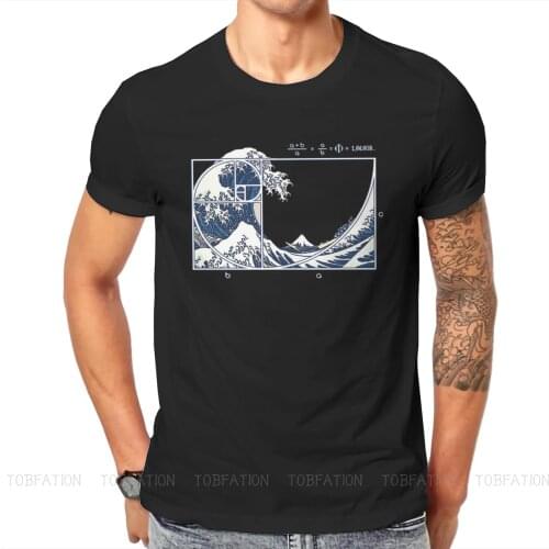 Math Mathematics Meme The Great Fibonacci Wave Tshirt Vintage Alternative Mens Streetwear Tops Cotton Crewneck T Shirt
