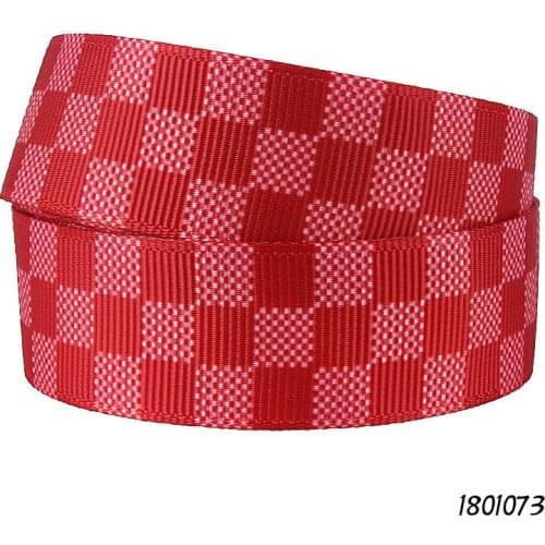 FLRA Ribbon Free shipping red plaid printed Christmas celebrate ribbons