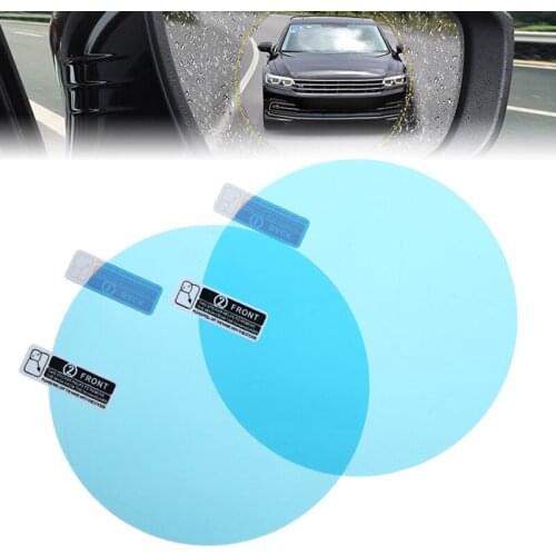 Hot Sales 1Pair 100*100mm Auto Anti Water Mist Film Anti Fog Coating Rainproof Hydrophobic Rearview Mirror Protective Film