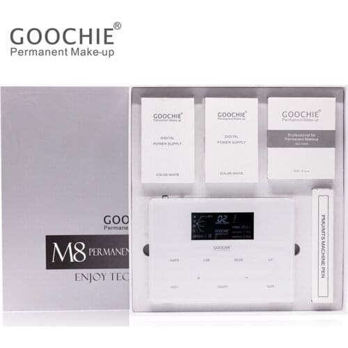 2 hand pieces working LCD Touch Botton Semi Permanent Makeup Machine Rotary Tattoo Machine pen PMU Kits For Eyebrow Lip