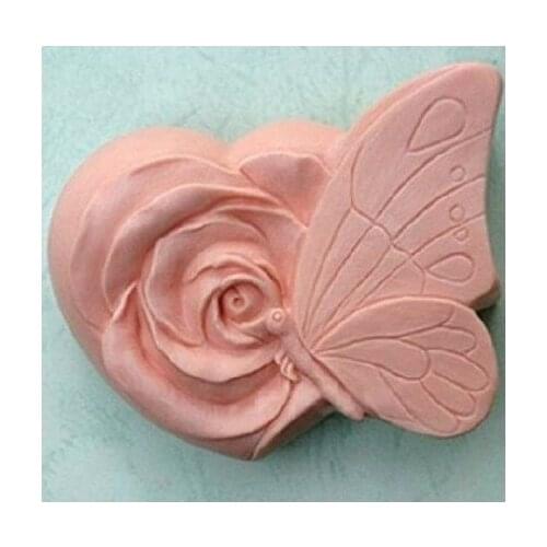 NEW BUTTERFLY FLOWERS Craft Art Silicone Soap mold Craft Molds DIY Handmade soap molds