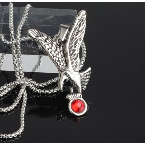 New Store 316L Stainless Steel Eagle pendant necklace 3D Machairodus Smilodon Man jewelry Drop Shipping Wholesale 316LP023B