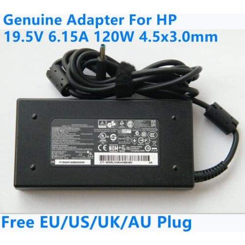 Genuine 19.5V 6.15A 120W HSTNN-CA25 HSTNN-DA25 AC Power Adapter For HP Envy Touchsmart 15 15t 17 M6 M7 Envy 15 17 Laptop Charger