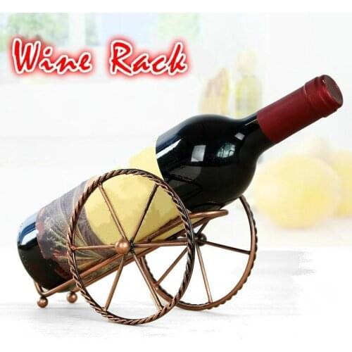 Handmade Plating Wine Racks Home Kitchen Bar Accessories Practical Wine Holder Wine Bottles Decor Display Shelf and Racks