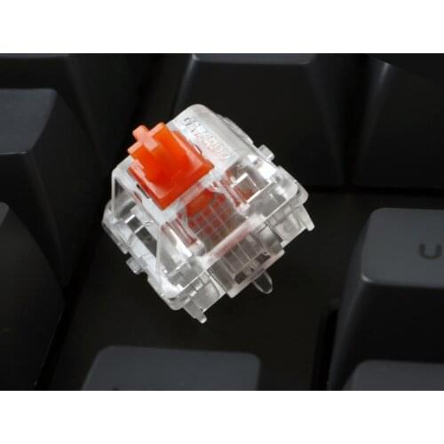Healios - 63.5g - Linear Silent Orange Switch for mechancial keyboards 5 pin switches RGB