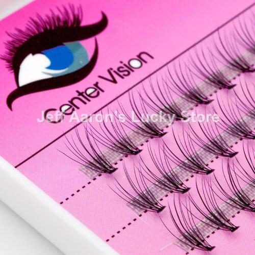 1 box soft individual false eyelashes extension fake eye lashes beauty makeup tool 8mm 10mm 12mm L1602