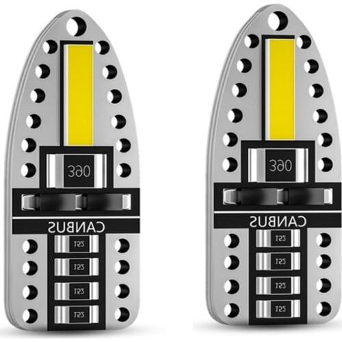 10Pcs T10 W5W LED Bulb Canbus LED Car Interior Light License Plate Signal Lamp