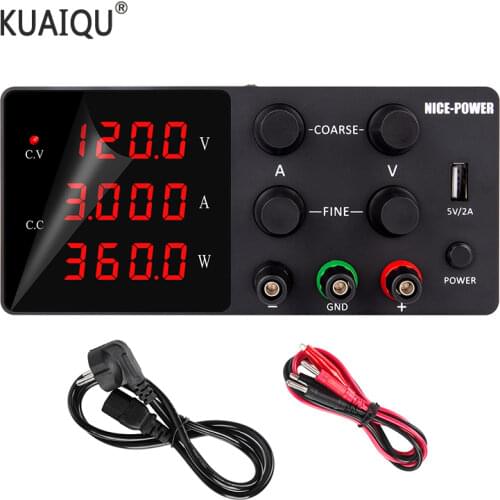 120V 3A LCD Display Adjustable Switching Regulator DC Power Supply Laptop Repair Rework 110v - 220v LAB Power Supply DC 30v 10a