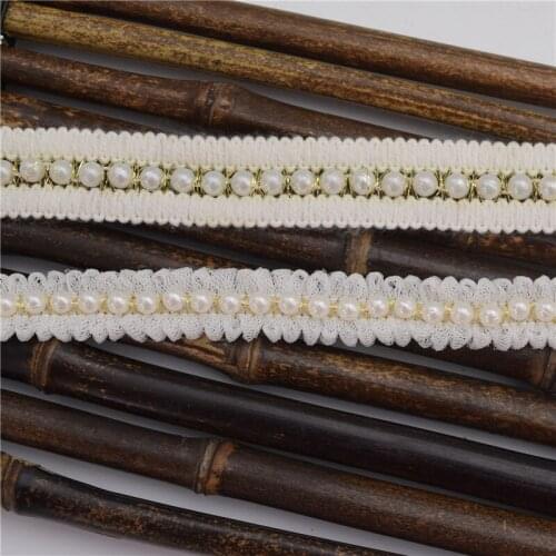 15yards DIY ribbon BEADED HANDMADE BEADED CUFF neckline lace skirt dress lace wholesale
