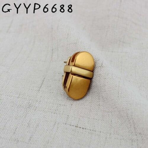 2sets 27*15mm Old gold gunmetal pressed Tuck locks briefcase lock for genuine leather bag making square lock