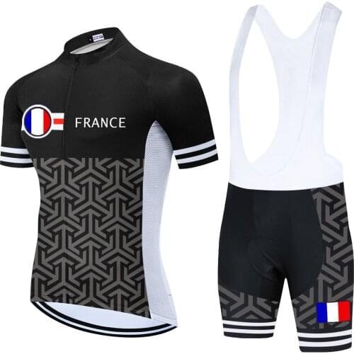 2021 Mens Cycling Jersey Set Team France Bike Bicycle Quick Dry Ropa Ciclismo Cycling Team Maillot Clothing Jersey Sportswear