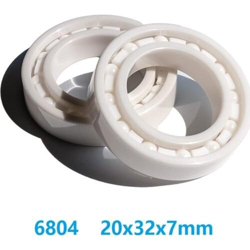 5pcs/10pcs 6804 Full Ceramic bearing 20x32x7 mm ZrO2 Zirconia deep groove ball bearings fishing reel 20*32*7