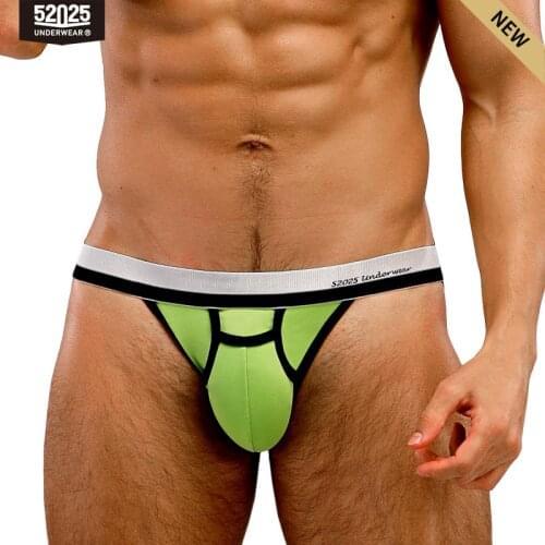 52025 Men Underwear Jockstrap Cotton Modal Breathable Fashion Underpants Men Sexy Underwear with Fly Men Jocks Men Jockstraps