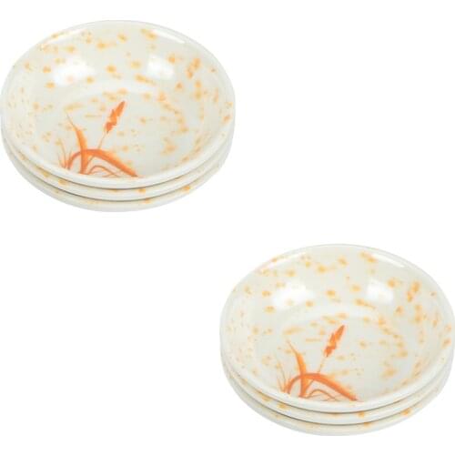 6pcs Melamine Sauce Plates Reusable Sauce Container Small Dipping Dish for Home Restaurant Condiment Dish