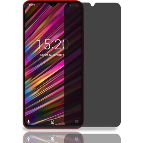 9H 2.5D Privacy Tempered Glass for Elephone A6 Mini Anti Spy Glare Screen Protector for Elephone A6mini Protective Film Glass