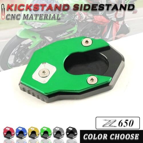 Motorcycle Accessories Kickstand Sidestand Stand Extension Enlarger Pad for Kawasaki Z900 Z 900 2017 2018 2019 2020