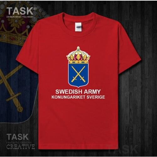 Army Sweden Sverige Swedish Swede SE SWE country Tactical Military mens t shirt new Tops Short sleeve summer cotton sports 01