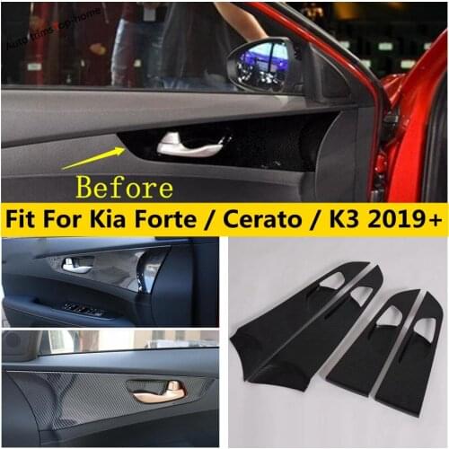 Yimaautotrims Side Door Doorknob Hand Bowl Panel Cover Trim Fit For Kia Forte / Cerato / K3 2019 2020 2021 Interior Mouldings