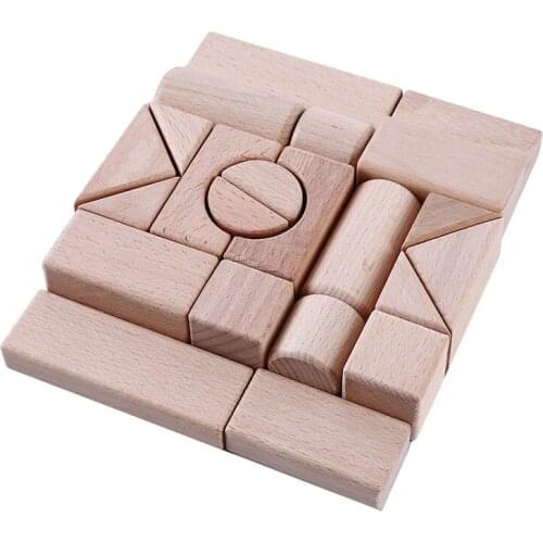 Kids Building Blocks Toys Wood Large Block Of Eucalyptus Building Safety And Environmental Protection Toys New
