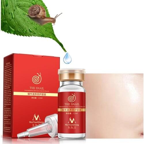 High Quality Snail100% Essence Hyaluronic Acid Liquid Whitening Spot Essence Shrink Pores Ampoule Anti-acne Regenerative Essence