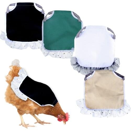 Hen Chicken Saddle Apron Back Wings Protector With Lace Edge Pet Clothes Hen Apron Poultry Hen Saddle Apron Feather Protection