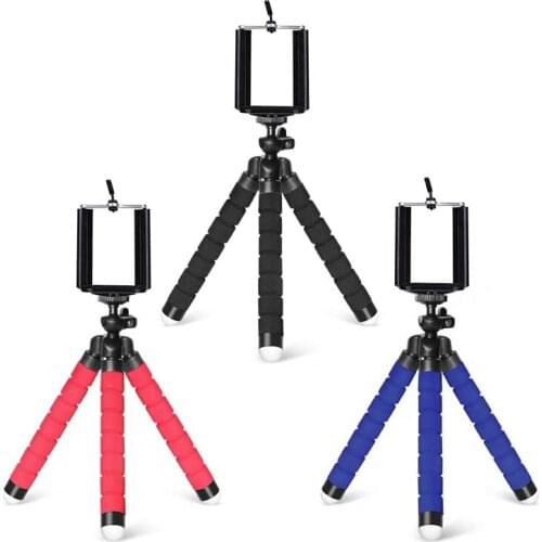 Mini Octopus Flexible Tripod For Phone Camera Extend Remote Mobile Phone Expanding Stand Mount For iPhone Samsung Xiaomi Huawei