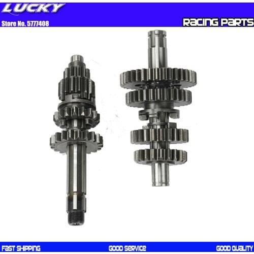 Transmission Gear Box Main Counter Shaft Kit For YinXiang 140 150 160 YX 140cc 150cc 160cc Engine Dirt Pit Bike BSE KAYO SSR