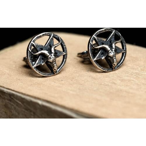 925 Sterling Silver Round Stud Earrings Women Men Earrings Vintage Party Wedding Jewelry for Girls Women Jewelry Punk