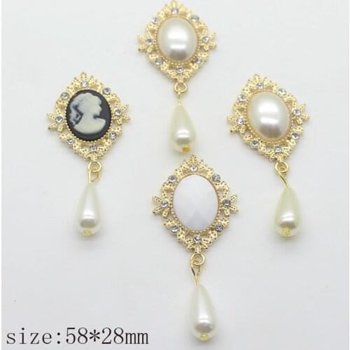 Fashion Explosion models 5pcs 58 * 28MM gold-plated goddess beautiful pendant accessories DIY holiday party crafts production