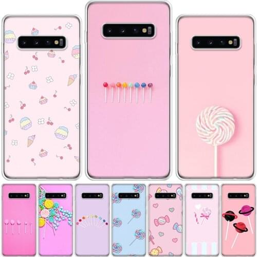 Cartoon candy Phone Case For Samsung Galaxy A51 A71 A50 A70 A80 A90 A01 A6 A7 A8 A10 A10S A20S A20E A30 A40 Plus Cover