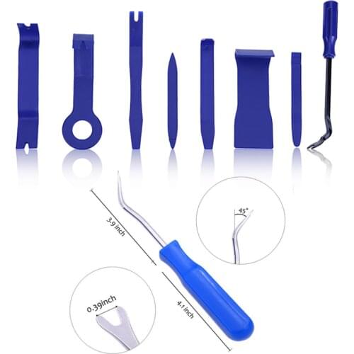 8Pcs Hand Tool Kit Pry Disassembly Tool Interior Door Clip Panel Trim Dashboard Removal Tool Auto Car Opening Repair Tool Set