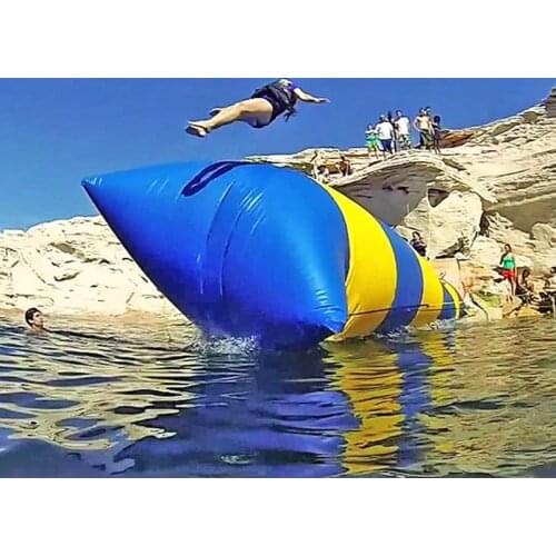 Newest 5x2m Inflatable Water Blob Jump Pillow Water Blob Jumping Bag Inflatable Water Trampoline For Sale