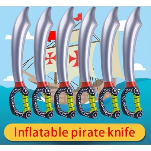 New Pvc Inflatable Outdoor Fun Game Playing Birthday Party Favors Pirate Toy Sword Stage Props Inflated Children Cosplay Random