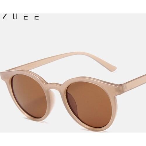 New women round sunglasses men glasses face female tide with the same polarized retro round white sunglasses large frame glasses