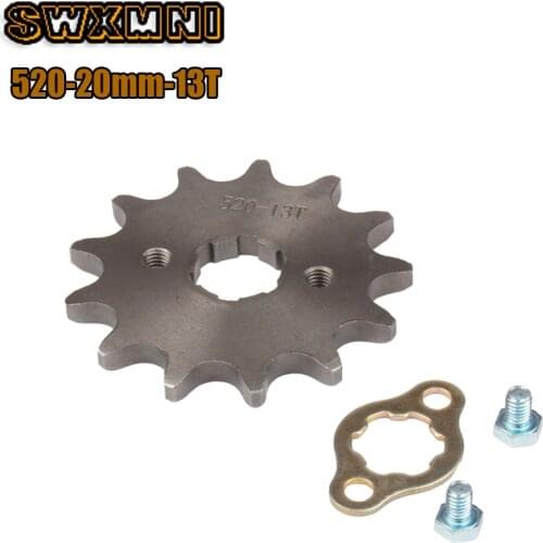 Motorcycle Steel 520 chain 20mm 13T Teeth Front Engine Sprocket For Honda Lifan ZongShen YCF ATV Quad Dirt Pit bike Buggy