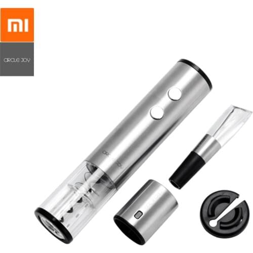 Xiaomi Red Wine Stopper/Automatic Wine Bottle Opener Electric Corkscrew/Fast Decanter Circle Joy Round Stainless Steel Mini Plug