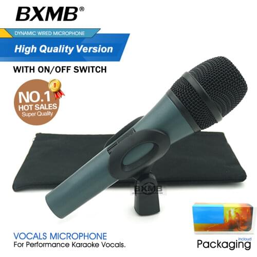 High Quality E845S Professional Dynamic Wired Microphone E845 Cardioid Mic with ON/OFF Switch For Performance Vocals Karaoke