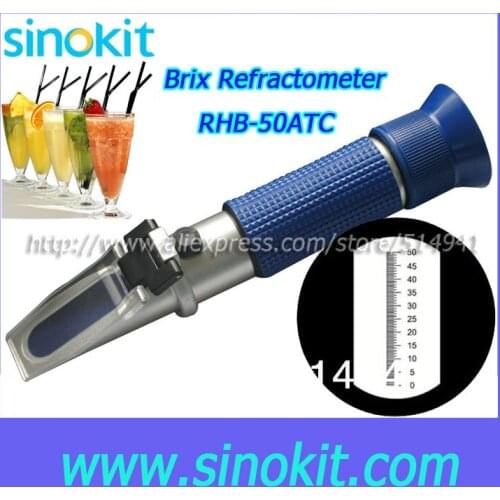 Supplier Blue Grip 0-50% Brix Refractometer RHB-50ATC (Blue)