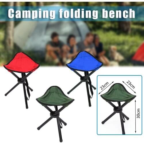 Mountaineering Tri-Leg Stool Folding Camping Bench Portable Fishing Chair for Camping SDF-SHIP