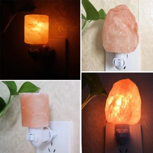 LED Night Light Mini Himalayan Salt Night Light Crystal Salt Rock Night Lamp Bedside Bedroom Home Decor Novelty Lighting