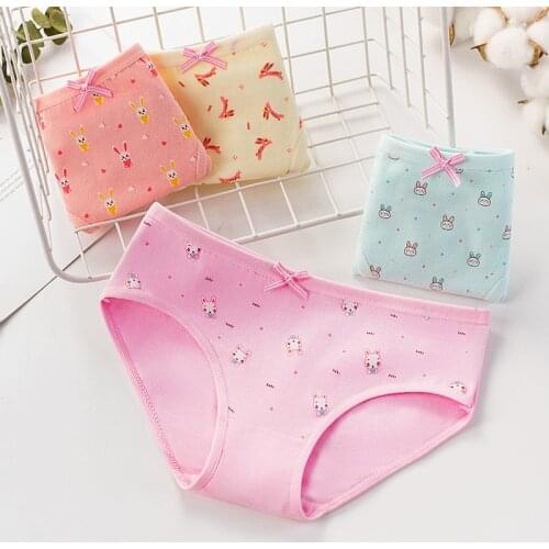 4 Pcs/Lot Children Panties Girls' Briefs Female Kids Underwear Baby Girl Cotton Sweet Design Panties Children Clothing