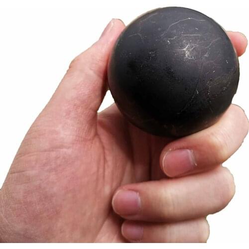 High Quality Shungite Ball Healing Crystal Sphere Natural Ore Polishing Stone For Home Decor