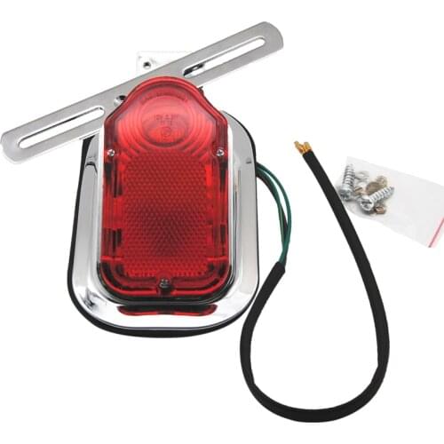 Rear Tail Brake Light Lens Cover Base Lamp Housing Shell for Flstn Deluxe 05-12 Flstsc&Springer Classic 05-17