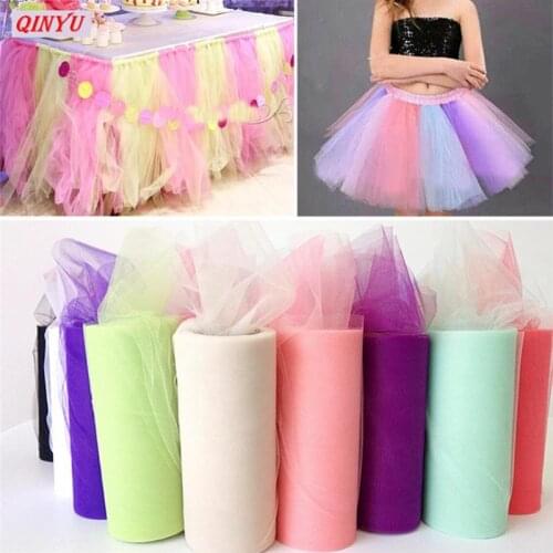 15cm 22m Mesh Tulle Roll Spool Wedding Decoration DIY Gift tutu Fabric Party Birthday fabric spool 5ZSH759