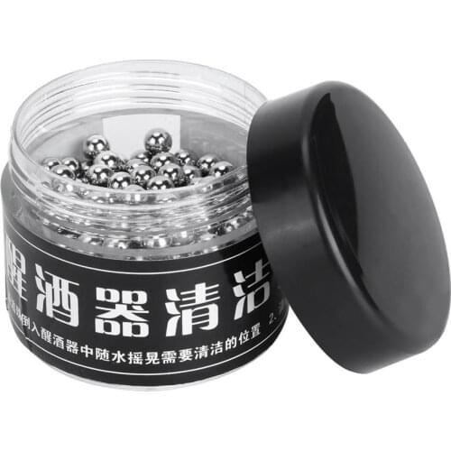 300Pcs 4mm Stainless Steel Cleaning Beads Wine Tea Stains Decanter Cup Bottle Cleaning Ball