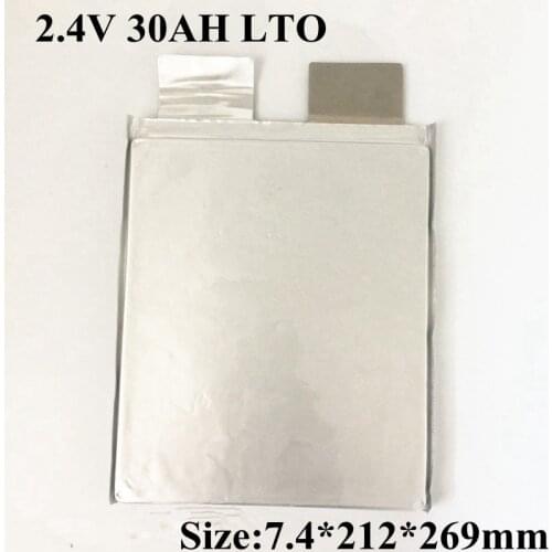 6pcs Lithium Titanate 2.3V 2.4V 30Ah LTO Batterybattery for12V 300AH Car Start Subwoofer Caravan RV AGV Cleaning Machines